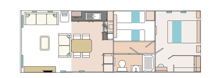 2023 Willerby Impression 35ft x 12ft, 2 bedroom Static Caravan Holiday Home at Pale Wood