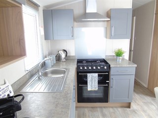 2022 Willerby Brenig Outlook Static Caravan Holiday Home 3 bed door version kitchen