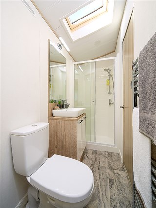 2022 Atlas Jasmine Lodge Static Caravan Holiday Home shower room
