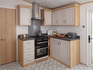 2024 Carnaby Highgrove Static Caravan Holiday Home kitchen