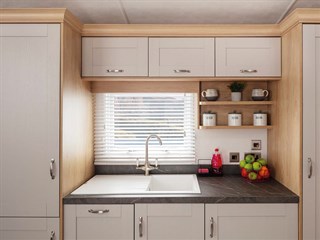 2024 Carnaby Highgrove Static Caravan Holiday Home kitchen