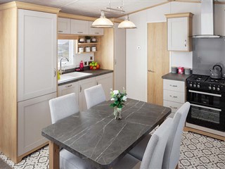 2024 Carnaby Highgrove Static Caravan Holiday Home dining area
