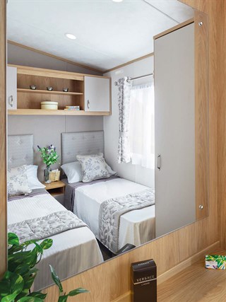 2024 Carnaby Highgrove Static Caravan Holiday Home twin bedroom detail