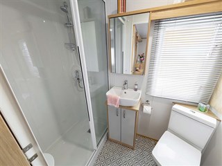 2024 Carnaby Highgrove Static Caravan Holiday Home shower room