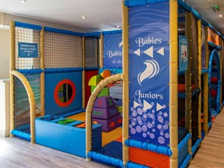 indoor play area at Silver Bay Holiday Village, Rhoscolyn